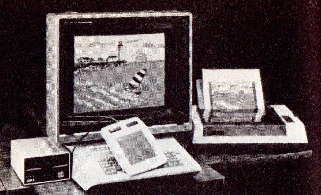 Computerkunst in den 1980er-Jahren: mit dem KoalaPad und KoalaPainter wurden Grafikträume wahr. (Bild: Heyne Verlag)