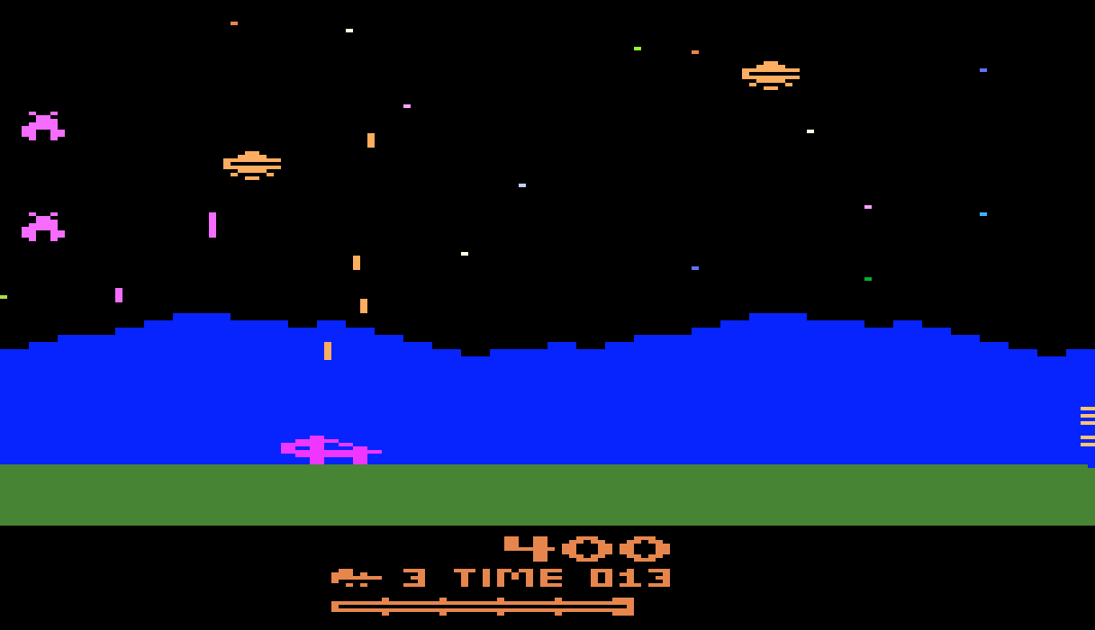 Moon Patrol für Atari 2600. (Bild: Atari)