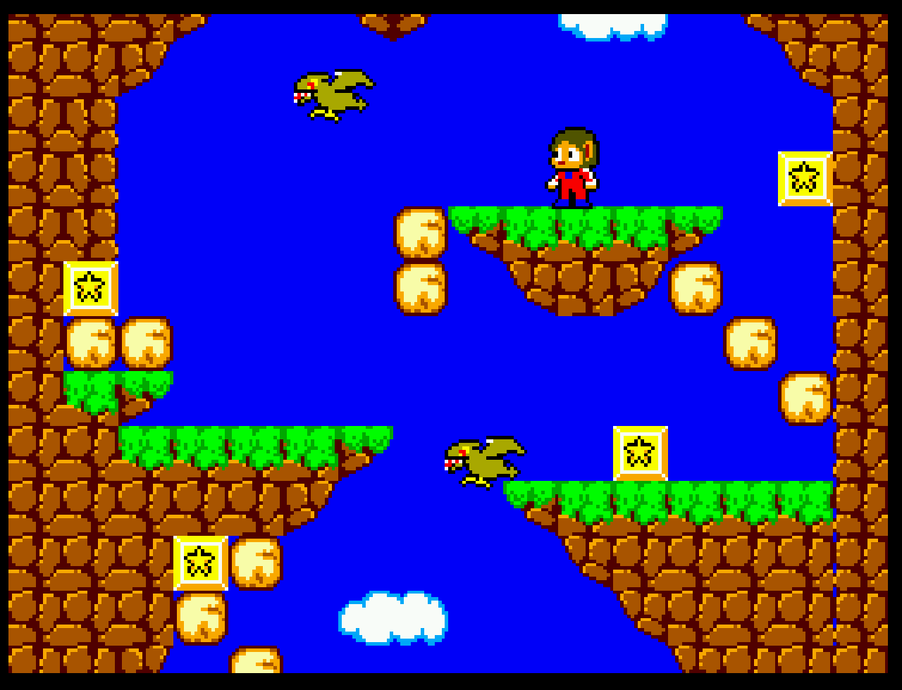 Alex Kidd in Miracle World, 1986, Screenshot vom Sega Master System. (Bild: Sega)