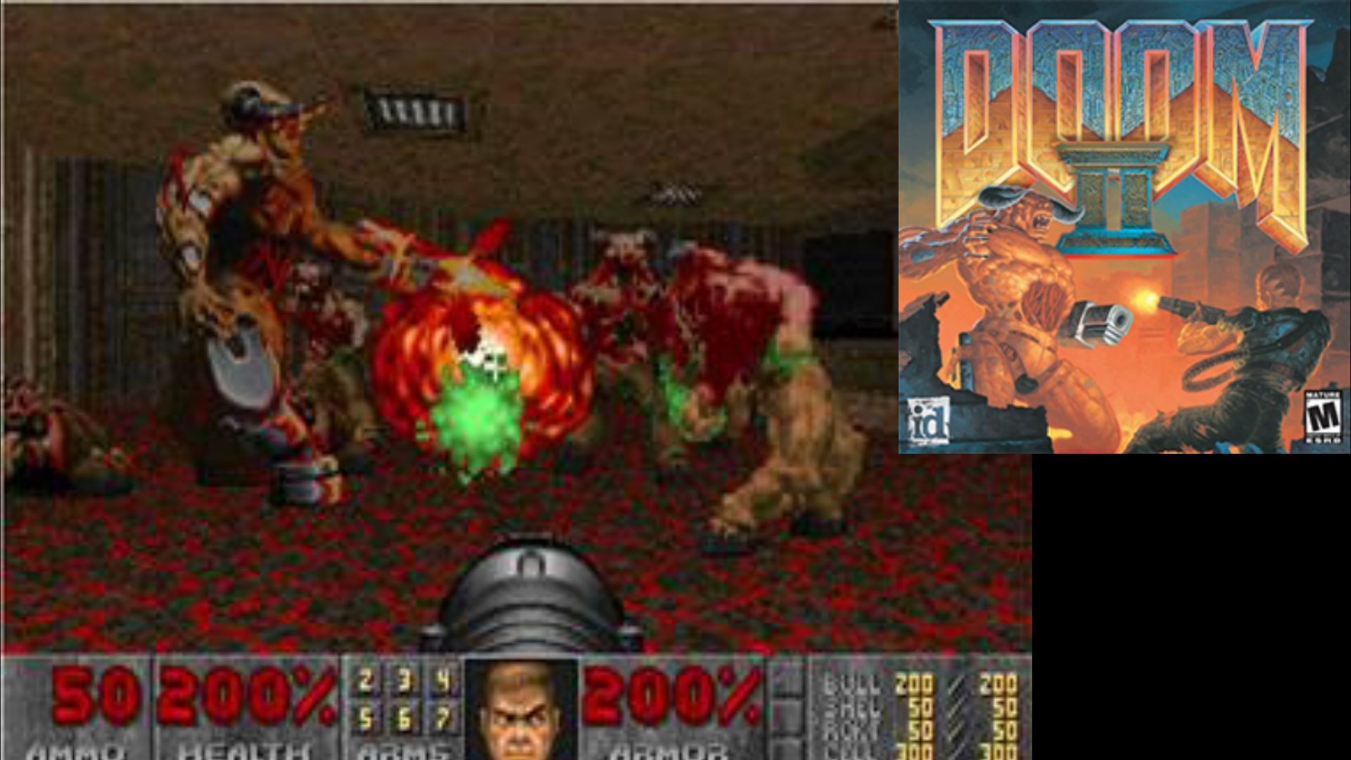 Gott sei Dank hat sich mal wieder Portal in eine andere Dimension geöffnet: neue Monster, neue Waffen, die Hölle auf Erden - ids Doom II war kein Health Pack für das Uni-Studium. (Bild: id Software)
