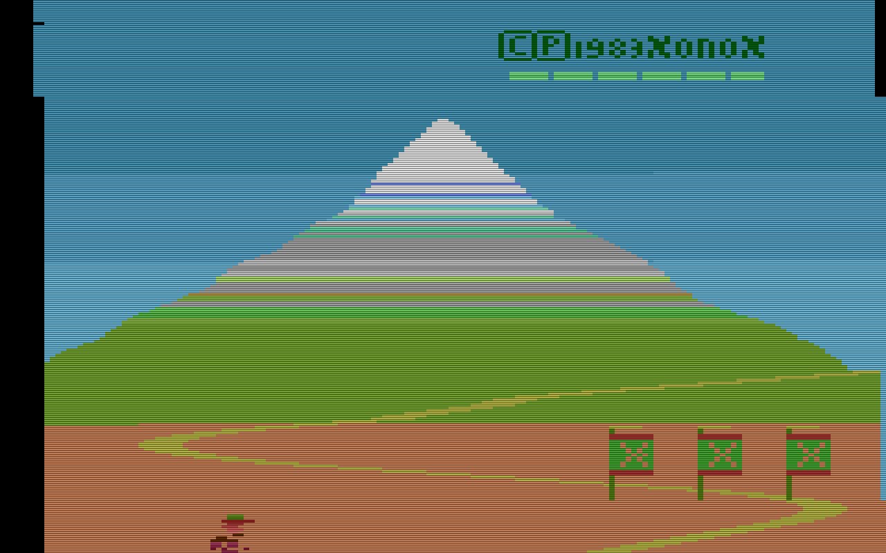 Bei Spikes Peak von 1983 handelt es sich um ein Abenteuerspiel. Es galt auf dem Weg zum Berggipfel viele Gefahren zu überwinden. (Bild: XONOX)