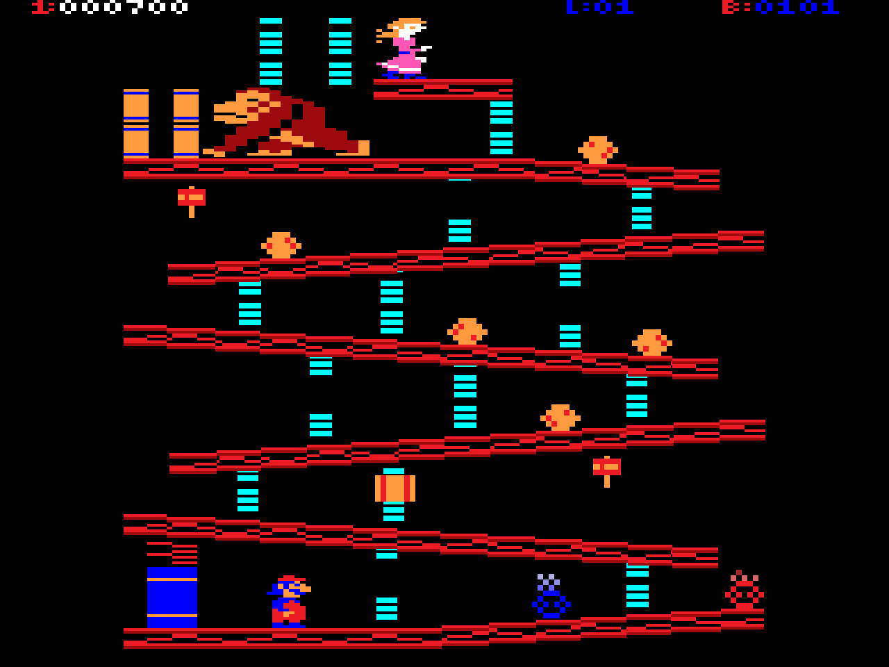 Donkey Kong auf der Atari 2600. Platz 10 der schlechtesten Arcade-Portierungen für Heimkonsolen?! Na und? Spaß hat´s trotzdem gemacht! (Bild: Nintendo)