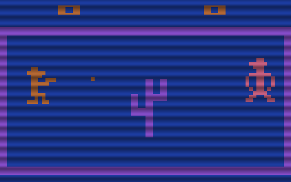 Outlaw für das Atari VCS von 1978: nur einer kann gewinnen. (Bild: Atari)