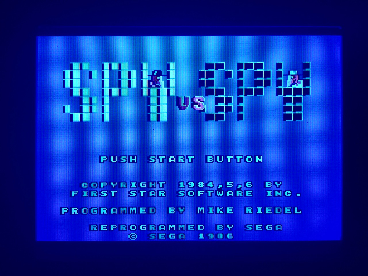 Screenshot von Spy vs Spy auf dem Game Gear mit LCD Mod. (Bild: André Eymann)