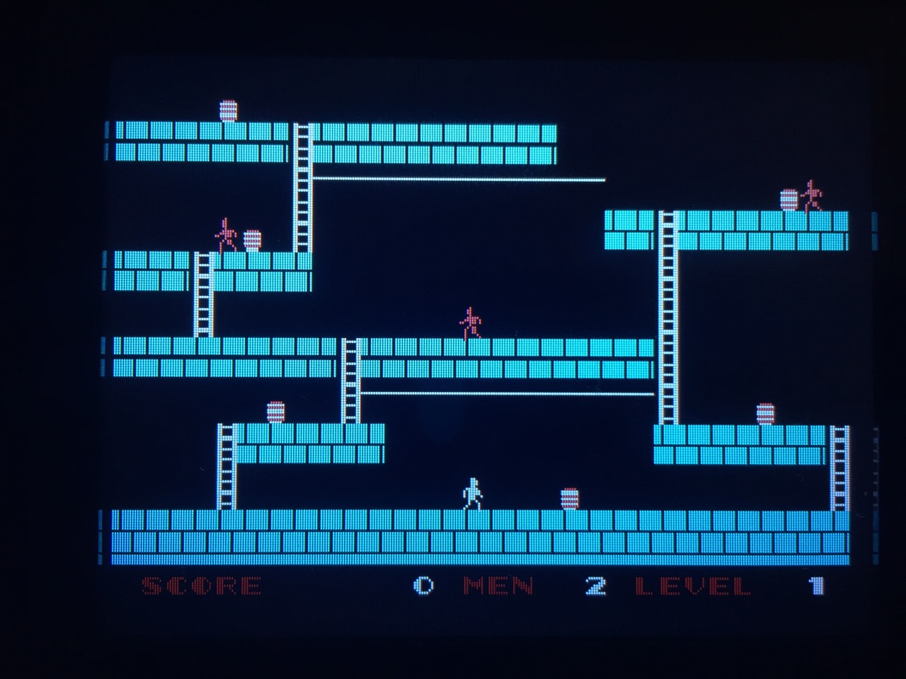 Screenshot von Lode Runner auf dem Game Gear mit LCD Mod. (Bild: André Eymann)