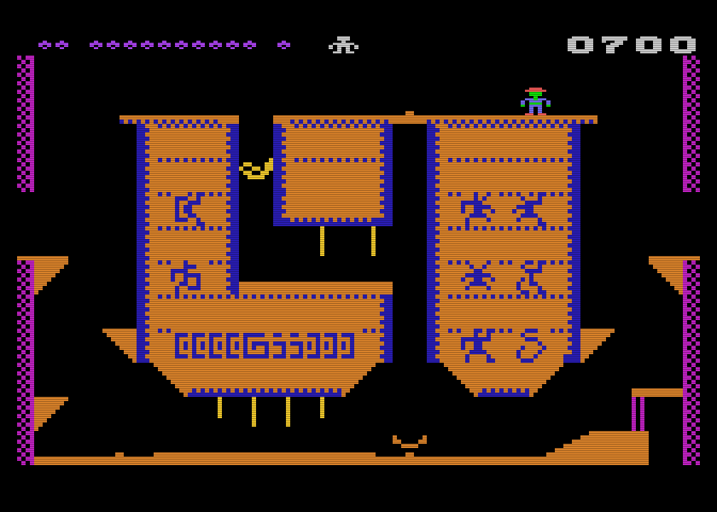 Heimcomputer-Debüt: Pharaoh’s Curse für den Atari 800. (Bild: Synapse Software)