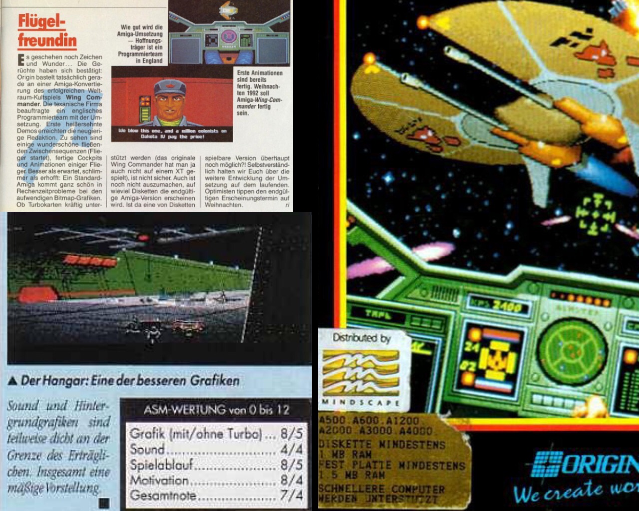 Keine Gnade 1992 dem Ur-Amiga: Wing Commander auf dem A500 fällt durch