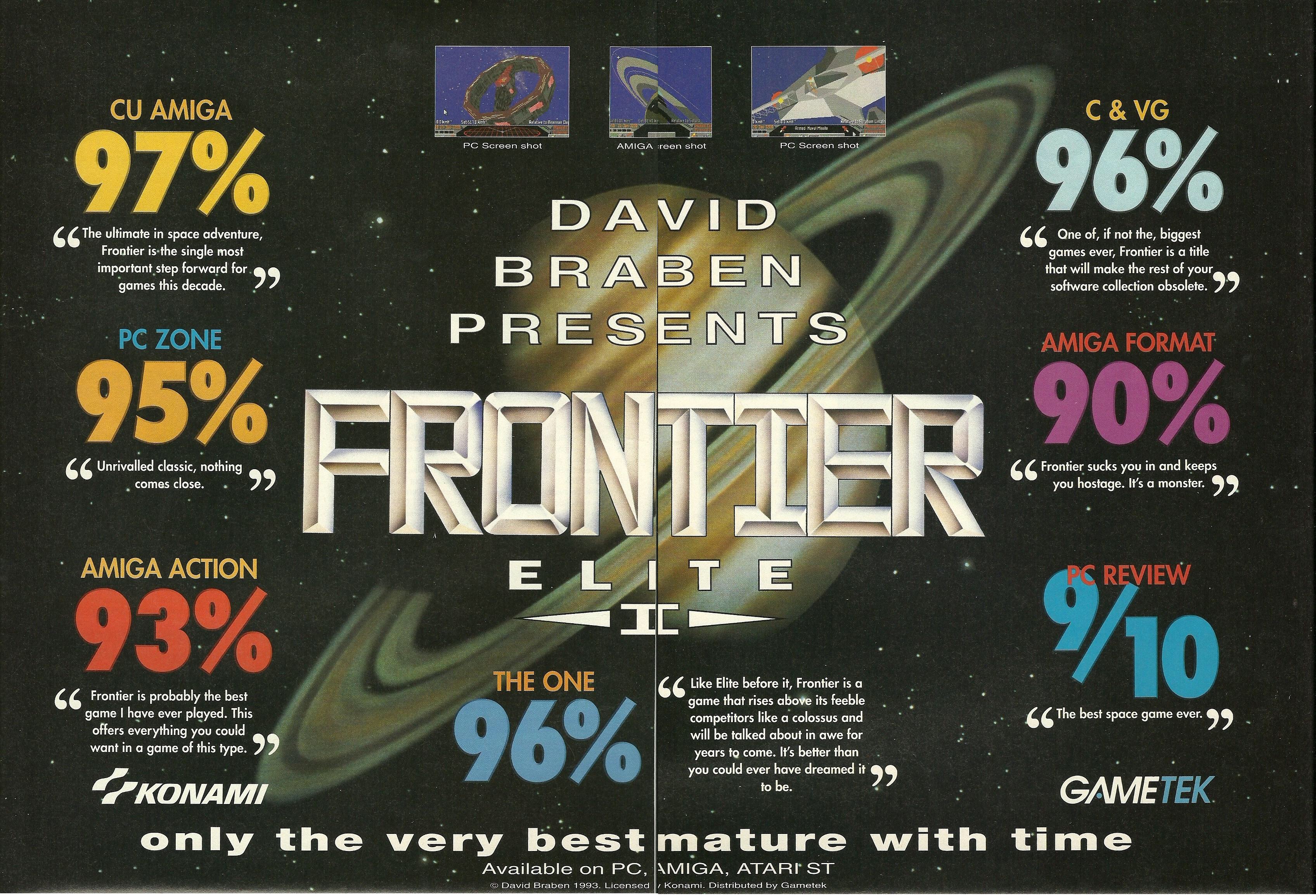 Mit Frontier - ELITE II mag das 1985er-Original gut gereift sein aber der Ur-Amiga 500 steigt langsam aber sicher aus. Zu viel, zu schnell, da sehnt man sich zurück, als die Marble Madness-Umsetzung die Zukunft einläutete...A500 - Nie vergessen.
