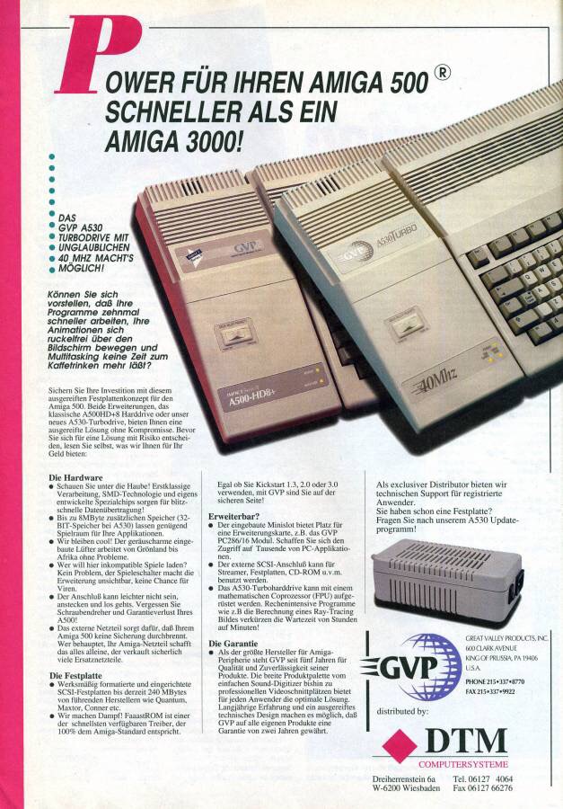 Die GVP A530 Turbo für den Commodore Amiga 500 (Quelle: Amiga Resource)