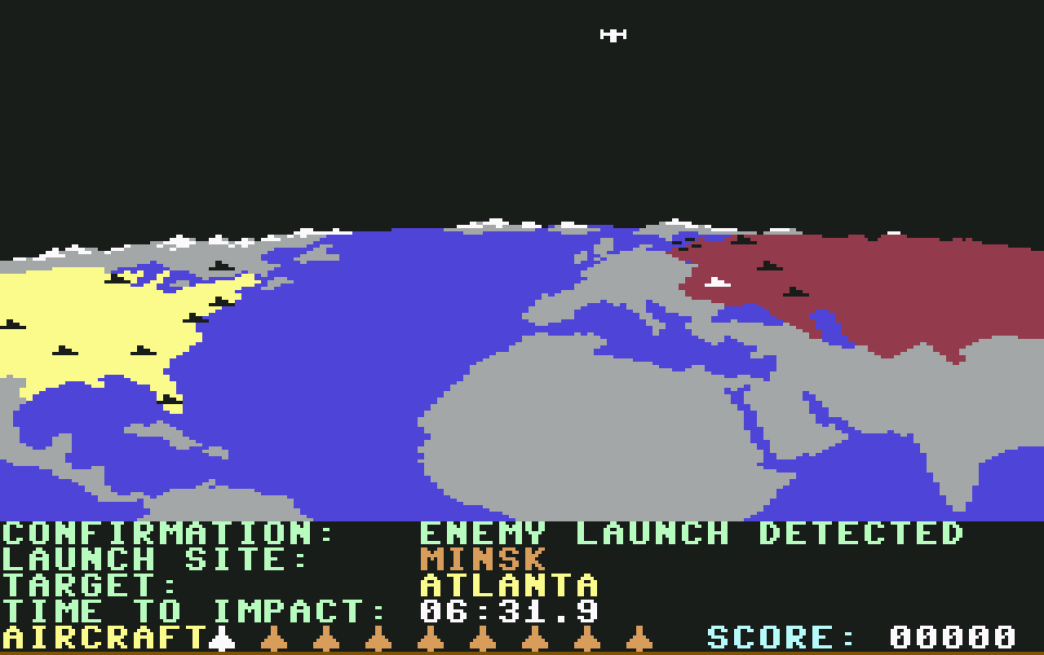 Enemy launch detected - Target: Atlanta. (Bild: Access Software)