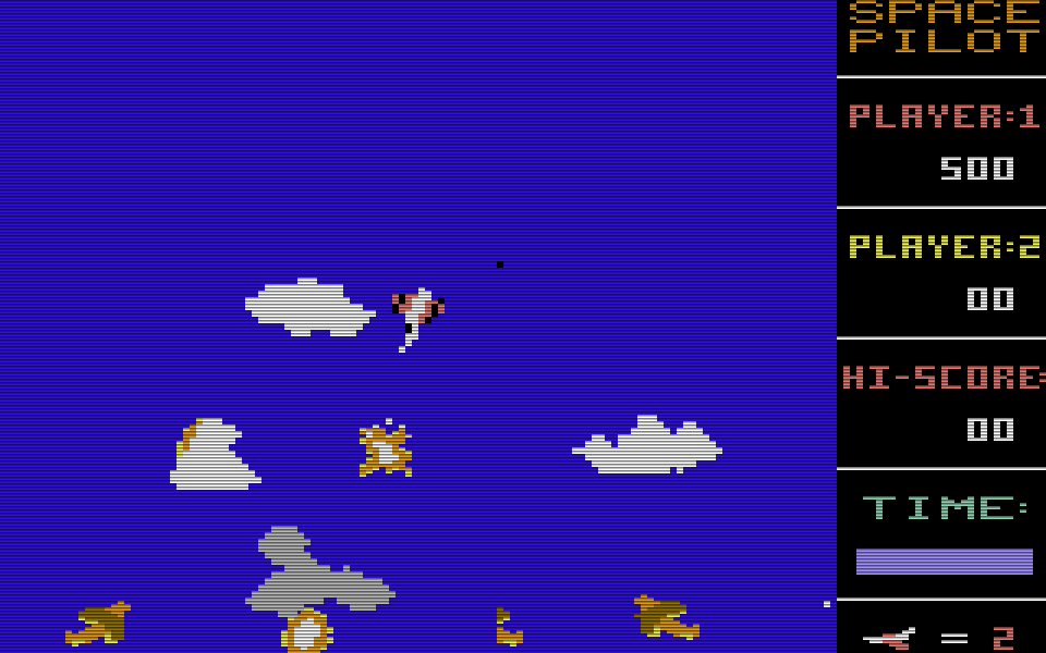 Space Pilot von 1984 war das erste kommerzielle Spiel von Henrik Wening. Es wurde von Kingsoft für 39.- DM angeboten. Der Publisher textet dazu in einer CHIP-Anzeige: Wer träumt nicht davon, in einem Flugzeug der König der Lüfte zu sein? (Bild: Kingsoft)