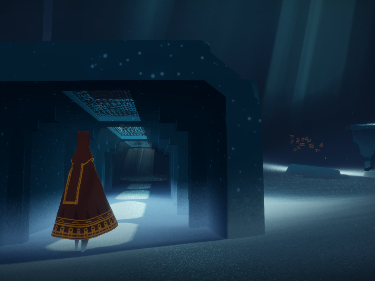 Journey gelingt das Spiel mit Licht und Schatten meisterhaft. (Bild: thatgamecompany)