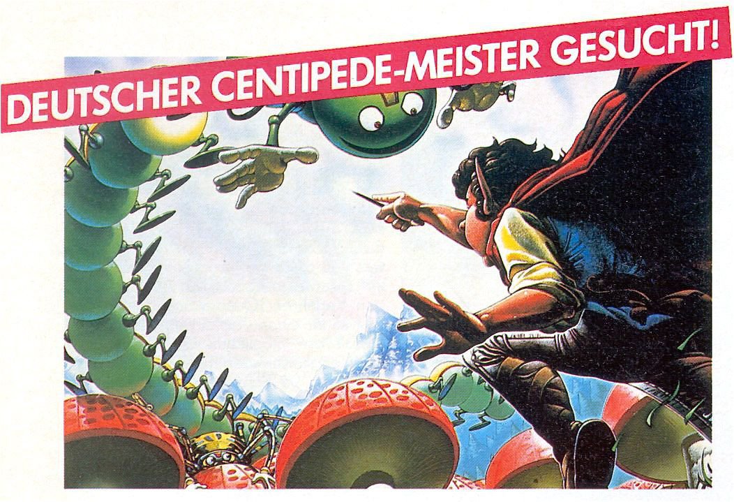 Werbung für die Atari Centipede Weltmeisterschaft 1983. (Bild: Atari)
