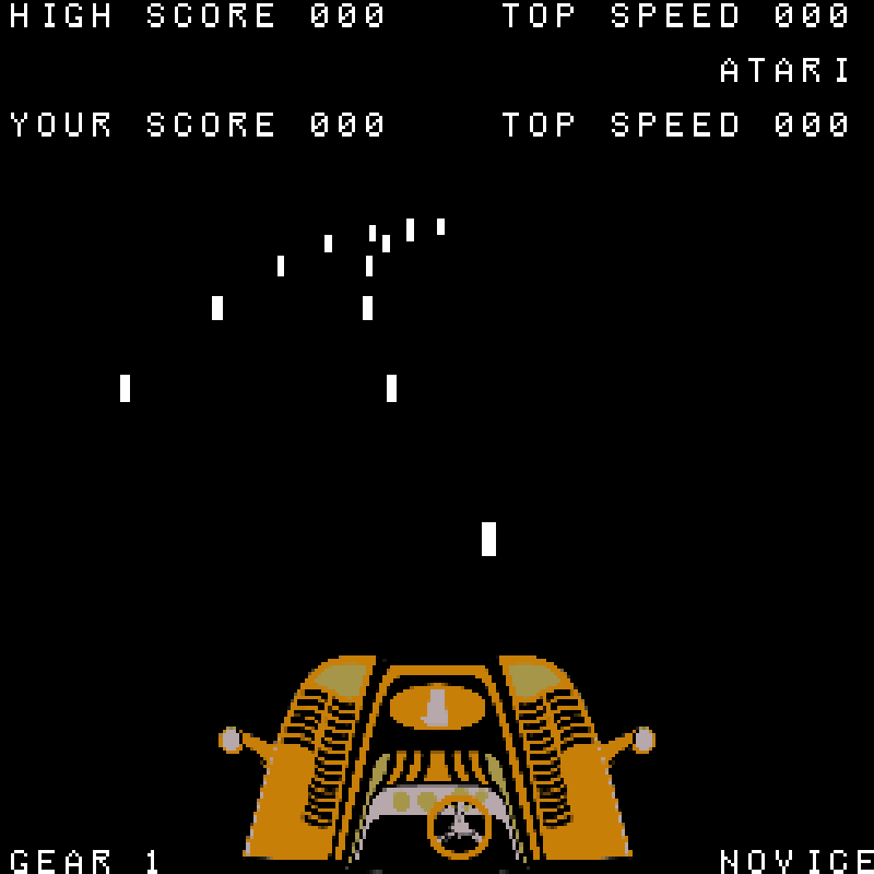 Night Driver von Atari. (Arkaden, 1976)