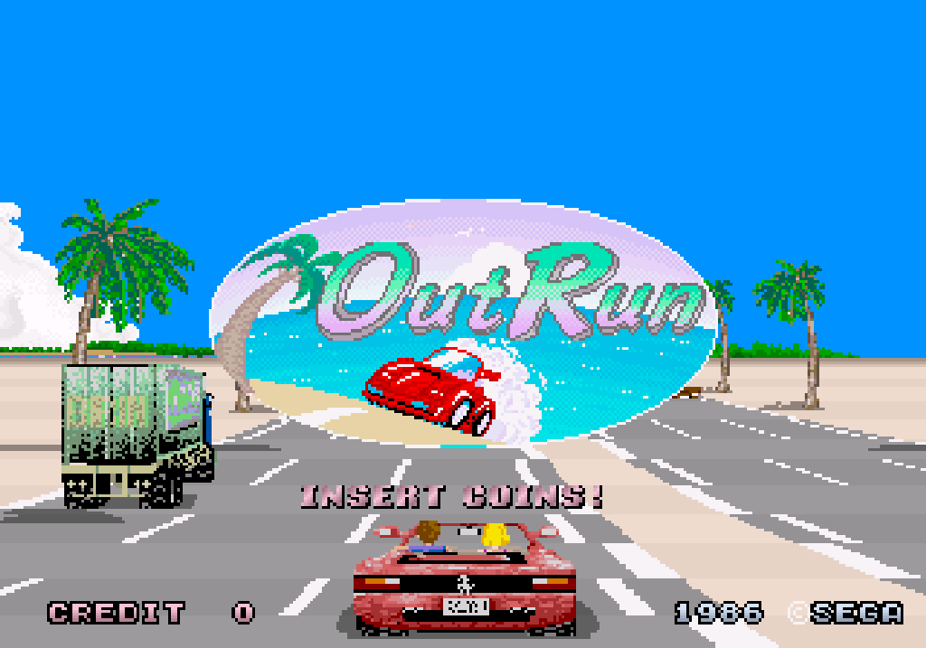 Der Fun-Cruiser Out Run von Sega. (Arkaden, 1986)