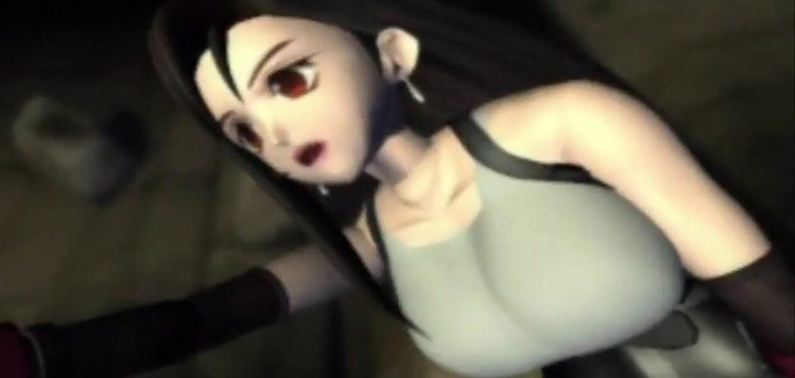 So wurde Tifa in den cineastischen Zwischensequenzen von Final Fantasy VII 1997 dargestellt. (Bild: Square)