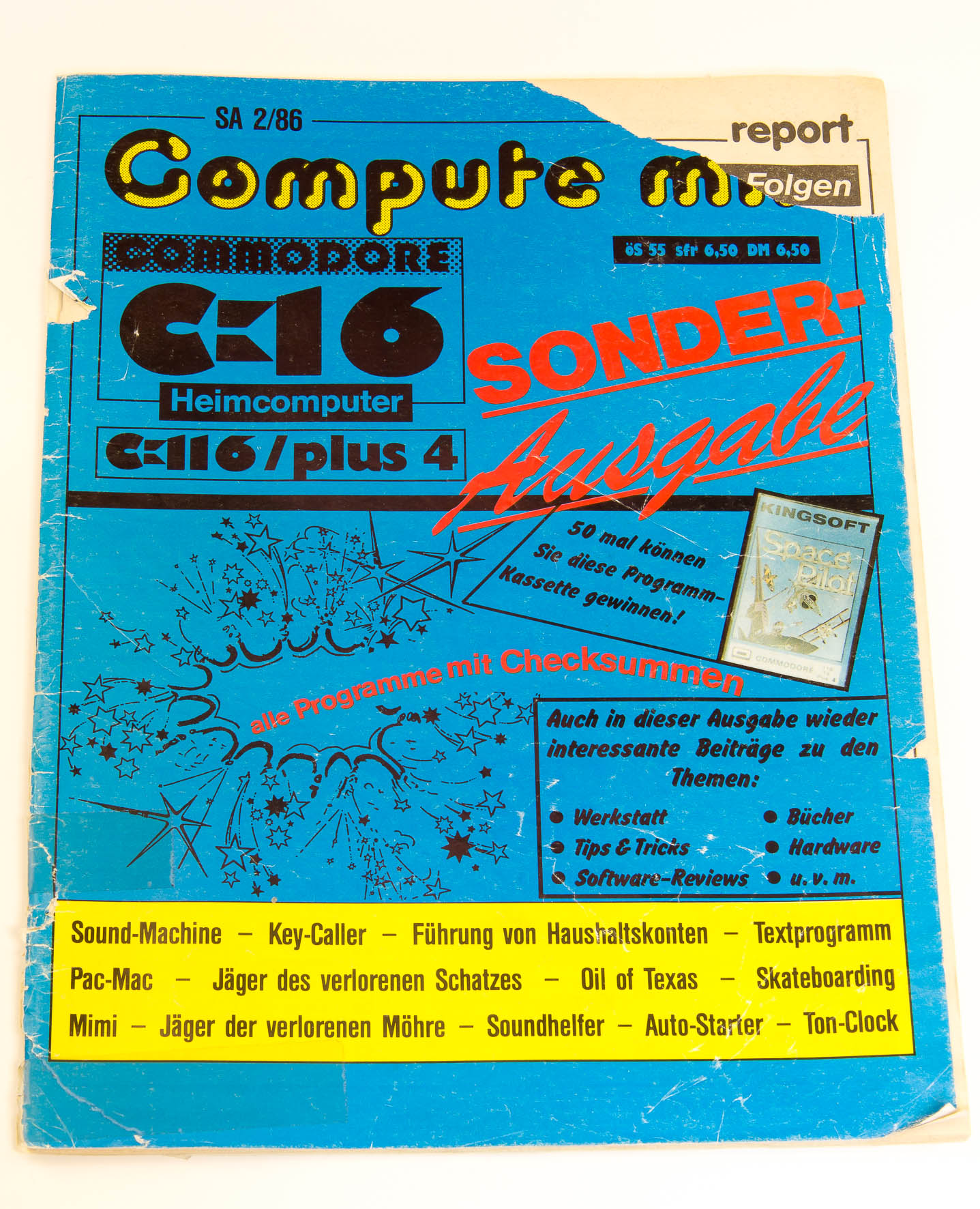 Die Heimcomputerzeitschrift Compute mit erschien ab 1984 im Roeske Verlag. Sie wurde 1985 vom Tronic-Verlag übernommen. (Bild: Claudio Lione)