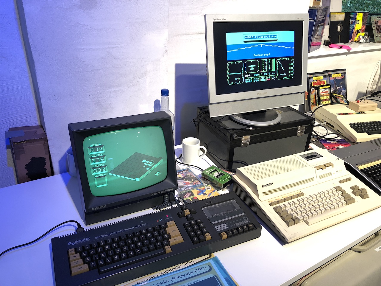 Schneider CPC 464 und Sharp MZ-800. (Bild: Stefan Vogt)
