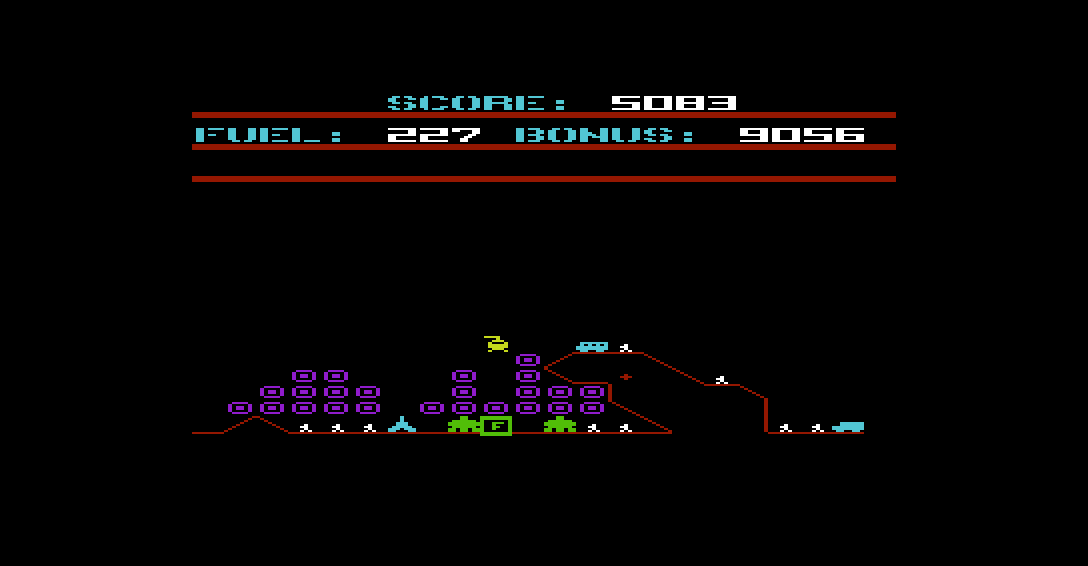 Screenshot von Fort Apocalypse II für den VC 20. (Bild: David Riehl)