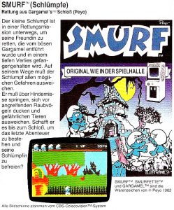 Smurf - Rettung aus Gargamels Schloß wurde 1982 veröffentlicht. (Bild: Peyo/CBS)
