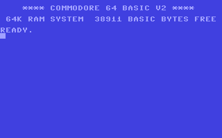Der Startbildschirm des C64. (Bild: Commodore)