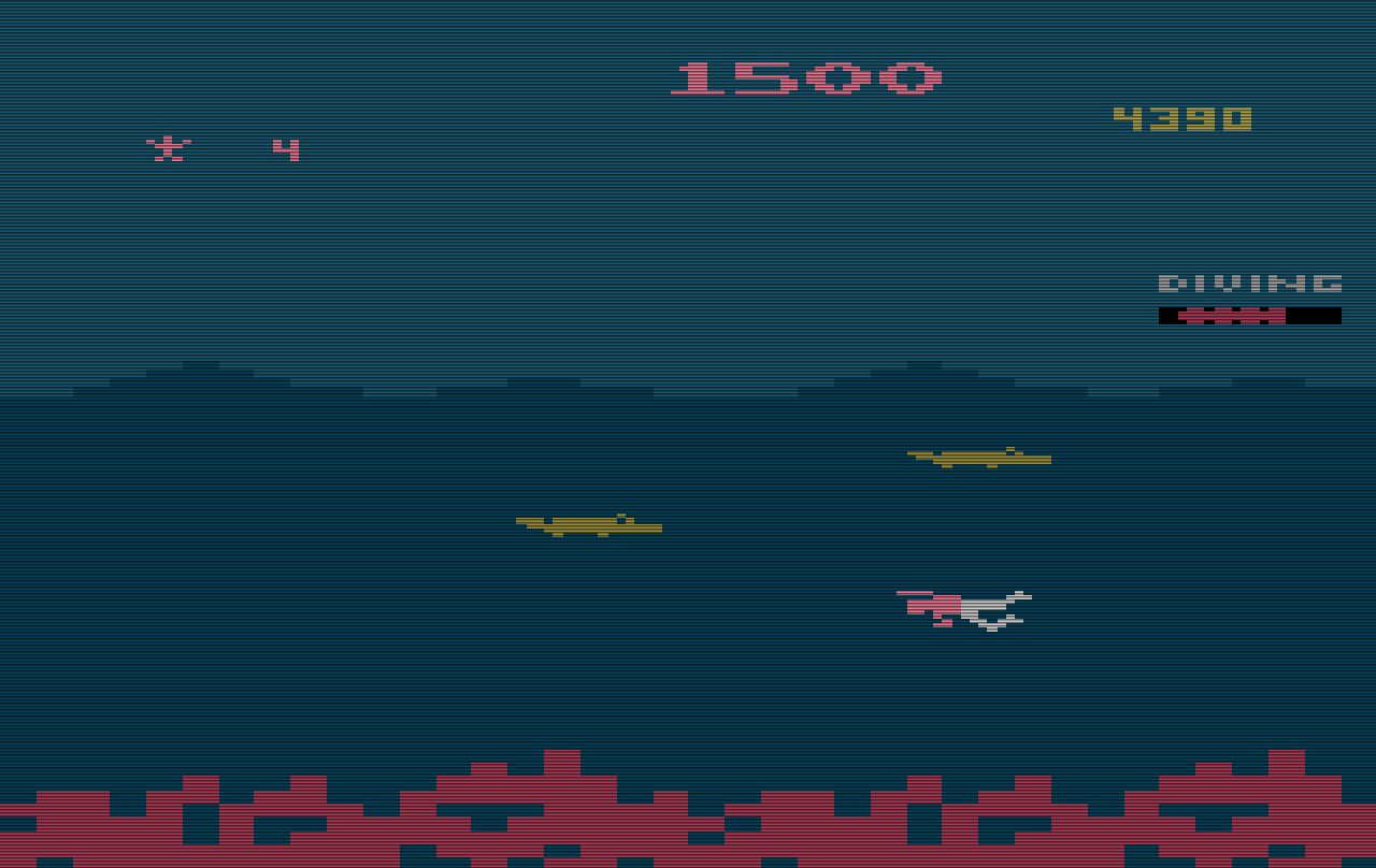 Level 2 von Jungle Hunt für das VCS. (Bild: Atari)
