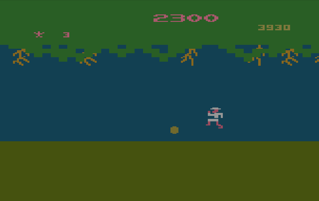 Level 3 von Jungle Hunt für das VCS. (Bild: Atari)