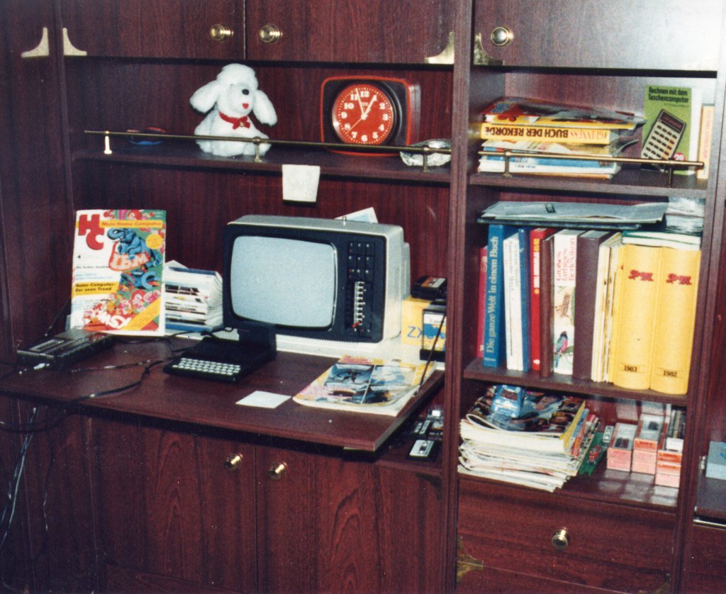 Das heimische Kinderzimmer im Jahre 1984 mit dem aufgebauten ZX81. (Bild: André Eymann)
