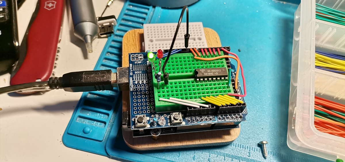 Ein improvisierter RAM-Tester auf einem Arduino-Modul