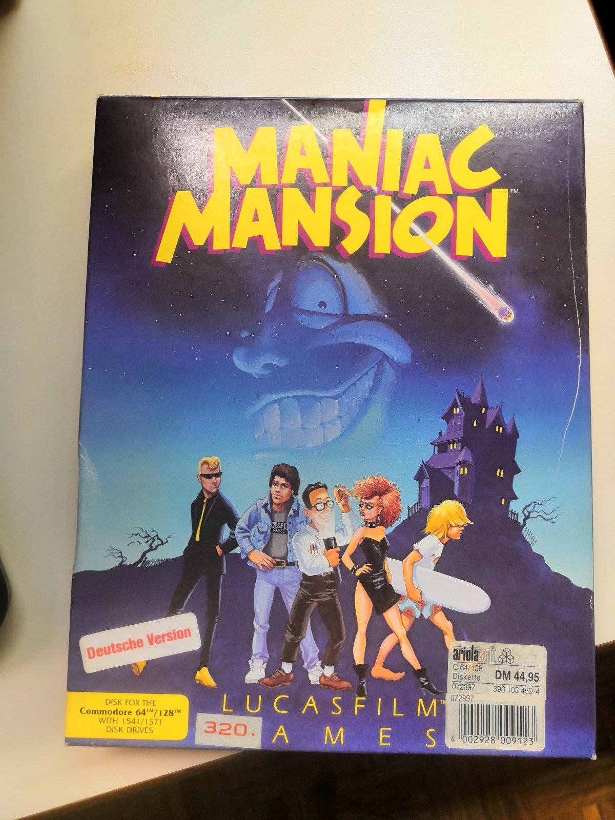 Maniac Mansion für den C64 (Quelle: Eigenes Foto)