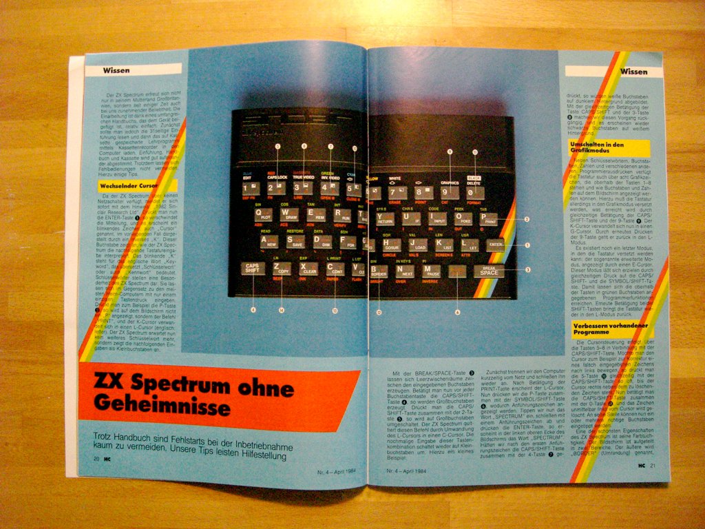 Bericht: ZX Spectrum ohne Geheimnisse. (Bild: André Eymann)
