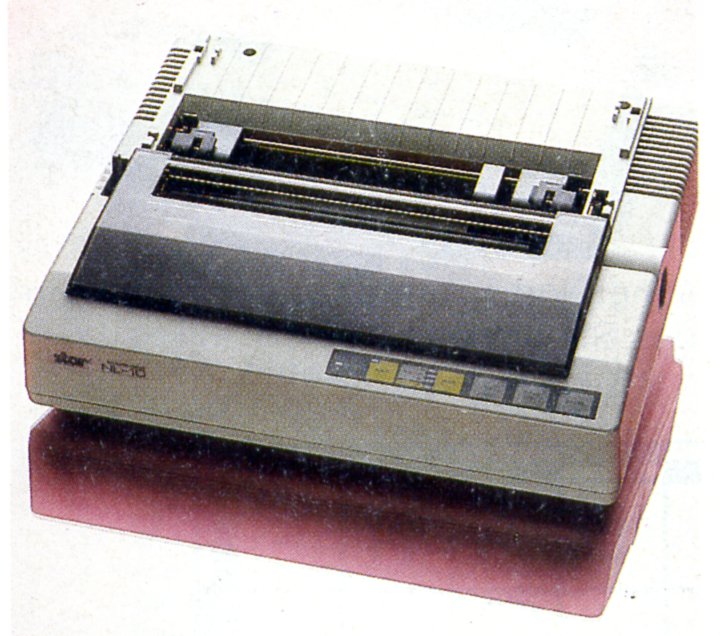 Der 9-Nadel Matrixdrucker Star NL-10 mit einer Centronics-Schnittstelle, war seinerzeit ein beliebtes Druckermodell. (Bild: Vogel-Verlag)