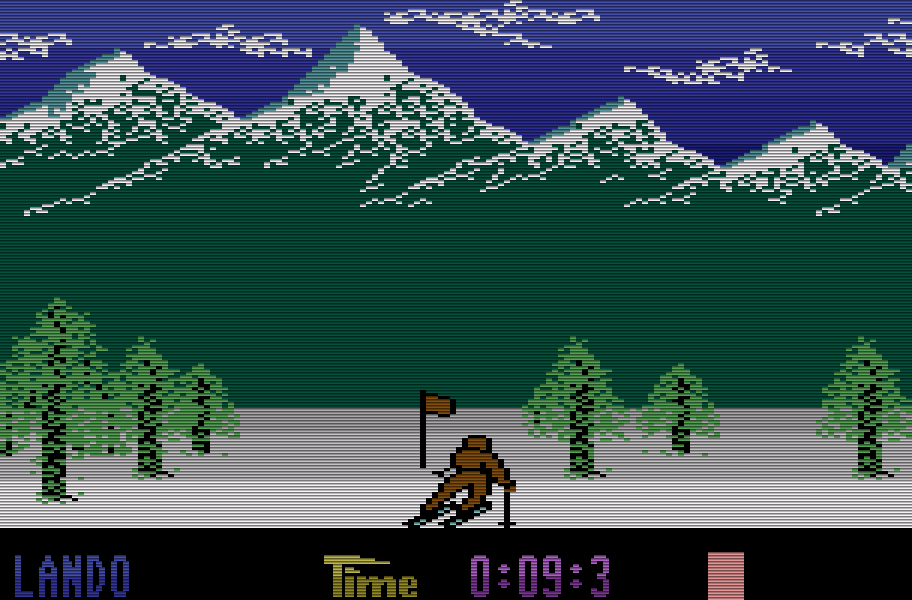 Das Sportspiel Winter Olympiade wurde 1986 Bestes Spiel für den C16. (Bild: Kingsoft)
