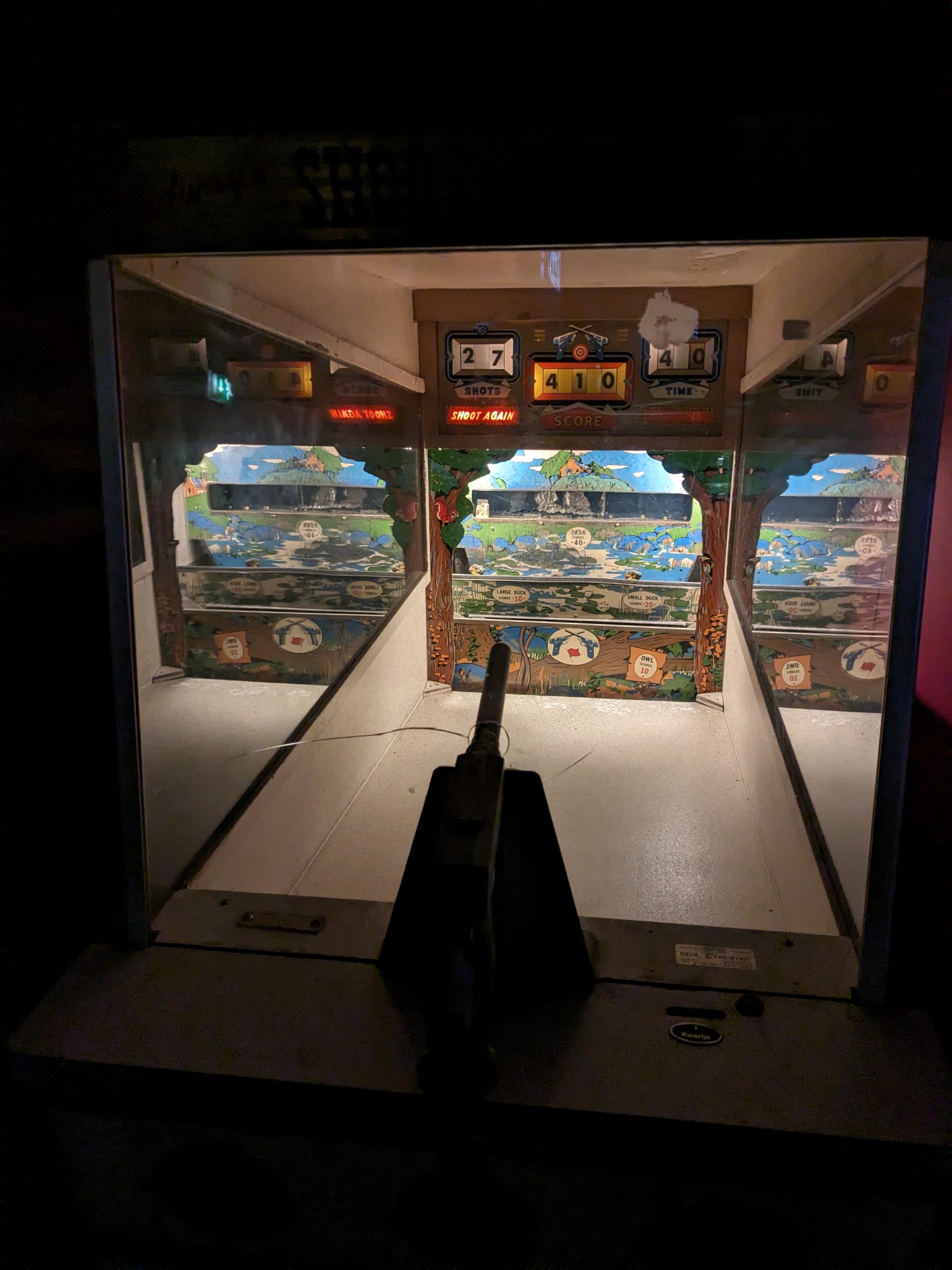 Ein Shooting-Automat aus der Zeit vor den Lightguns