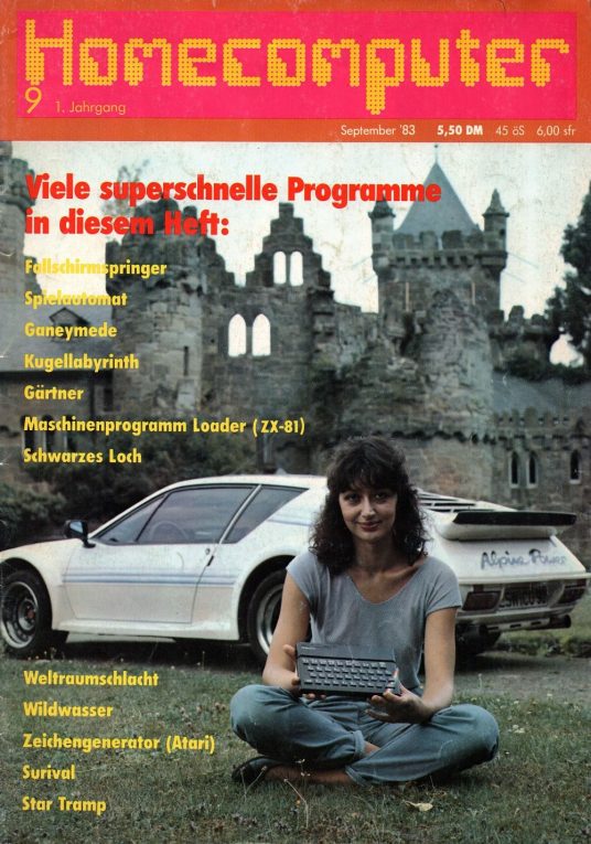 Titelseite der Homecomputer vom September 1983. (Quelle: kultboy.com, Michael Kafke)