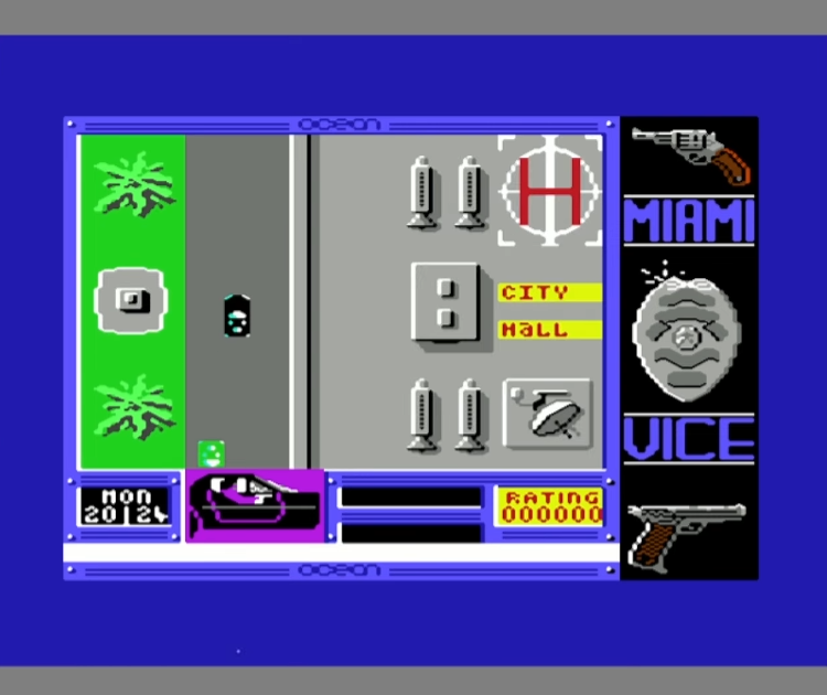 Ingame-Karte von der C64 Version