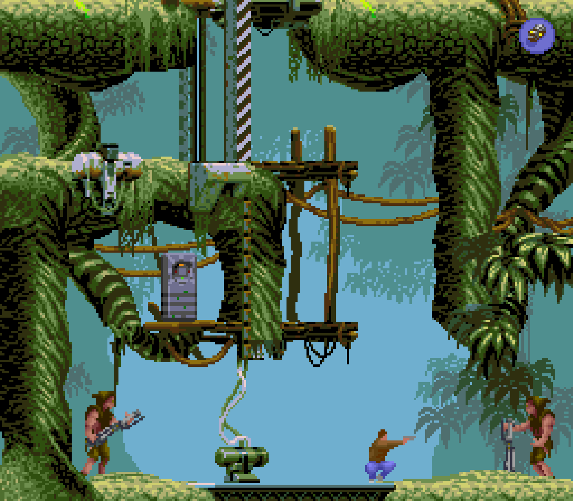 Der Spieleinstieg im Dschungel bot wunderschöne VGA Grafik (Quelle: mobygames.com)