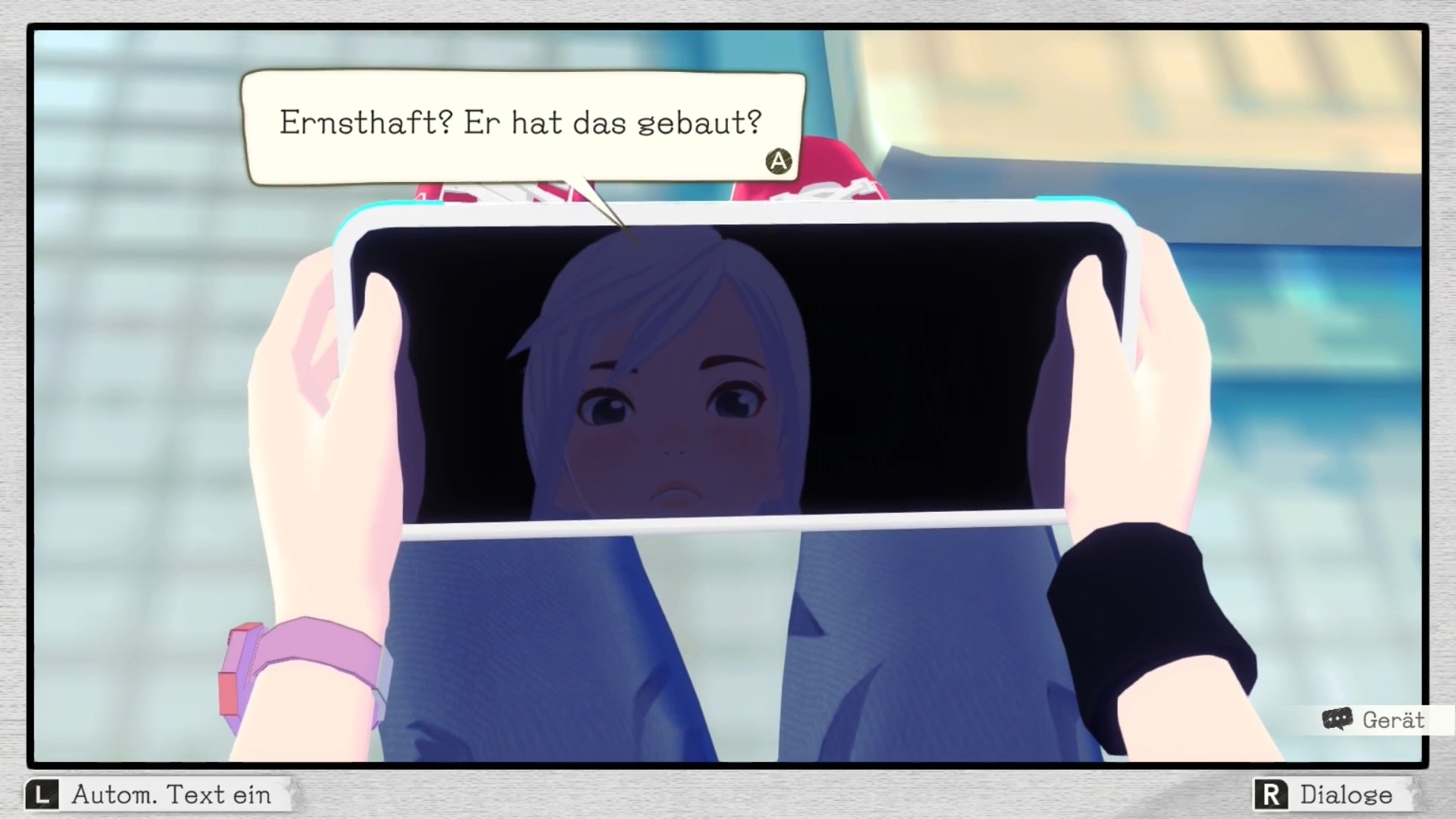 Bild von dem einer Nintendo Switch Konsole nachempfundenen Gerät „DAS“