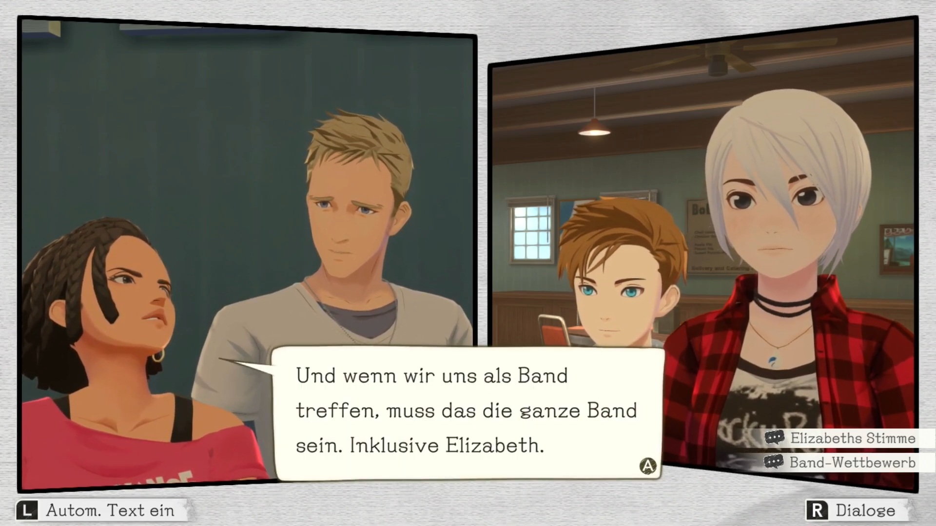 Bild von einem Gespräch zwischen Bandkollegen