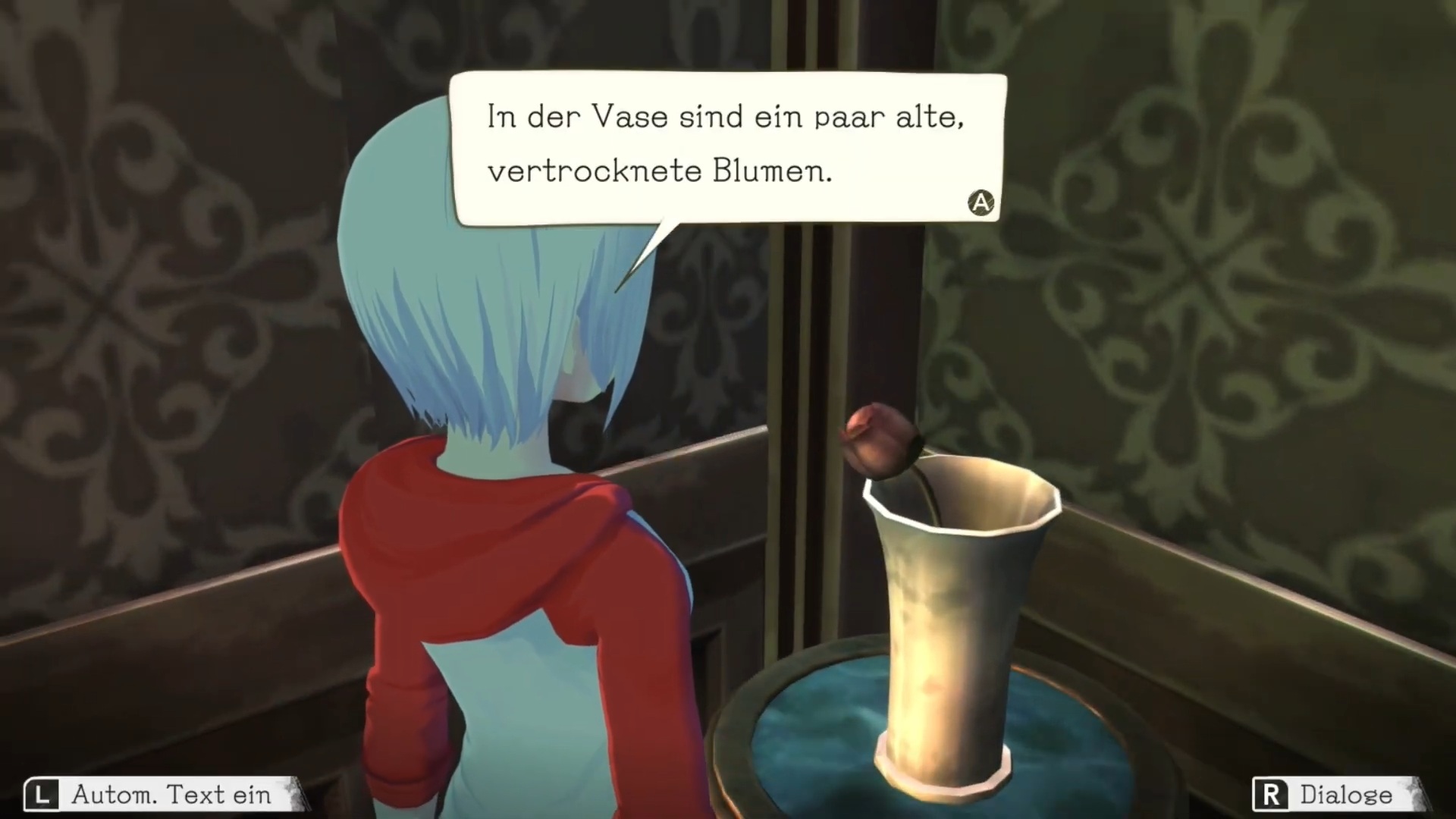 Bild mit der Erkundung des Hotels, wo es meist nur alte Vasen zu finden gibtNein, es ist mal wieder nur eine alte Vase!